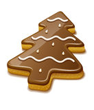 Christmas Biscuit In Form Of Christmas Tree Stock Photo