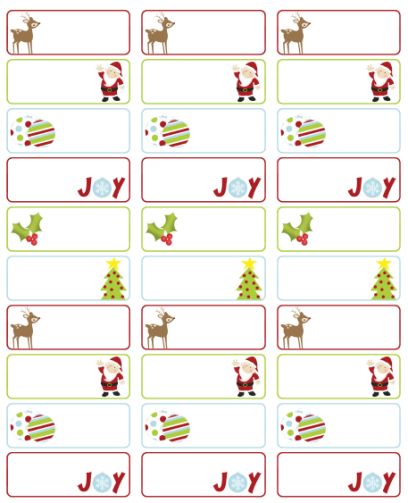 Christmas Labels Template   Quotes Lol Rofl Com