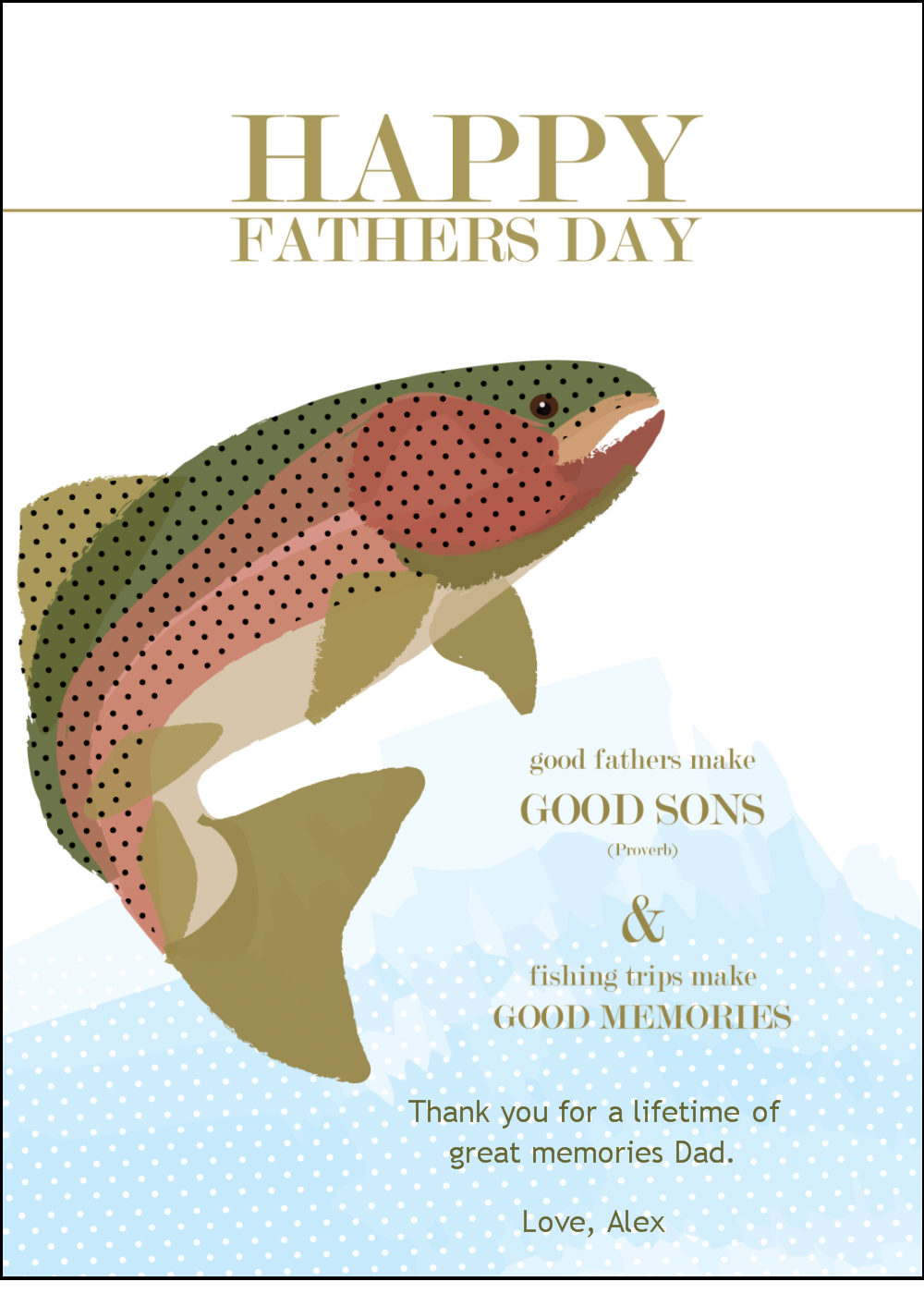 Fishing Father S Day Card