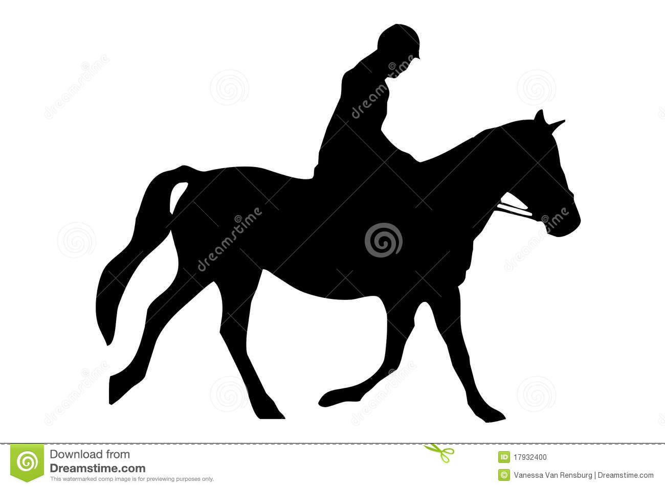 Isolated Silhouette Of Rider On Horse Back Mr No Pr No 2 1199 3