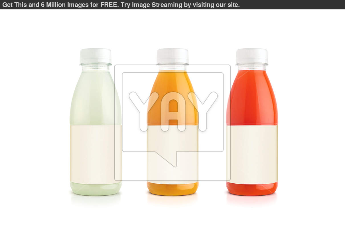 Juice Bottle And Vanille Bottles