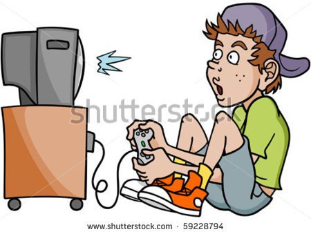 Kids Playing Video Games Stock Photos Illustrations And Vector Art