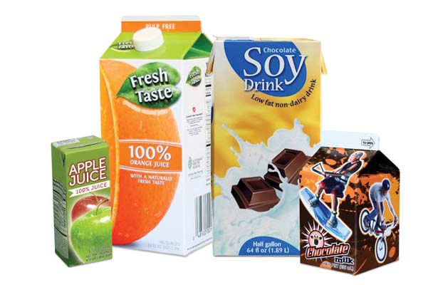 Milk Cartons Juice Boxes Juice Concentrate Cartons Frozen Food