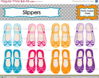 Off Plus Buy3get1 Free Slippers   Girl Graphics Clipart Digital Clip