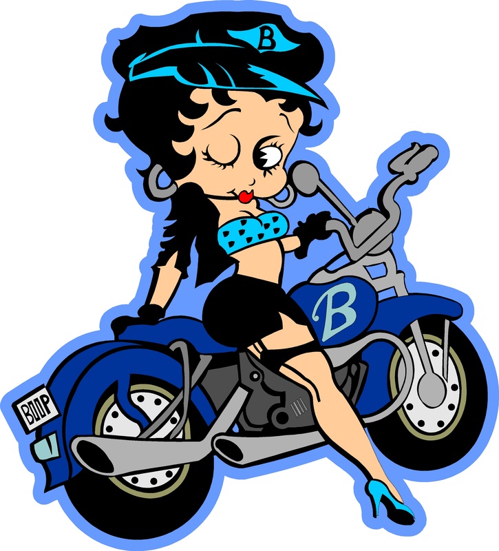 Trofeshop Betty Boop Biker Patch Brodyrm Rke