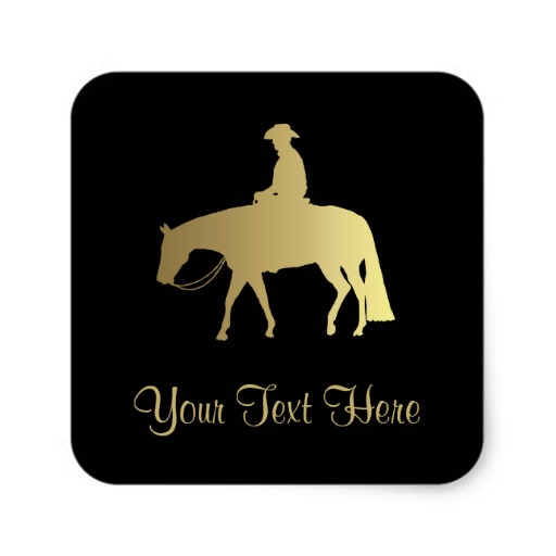 Western Pleasure Horse Silhouette Golden Clipart