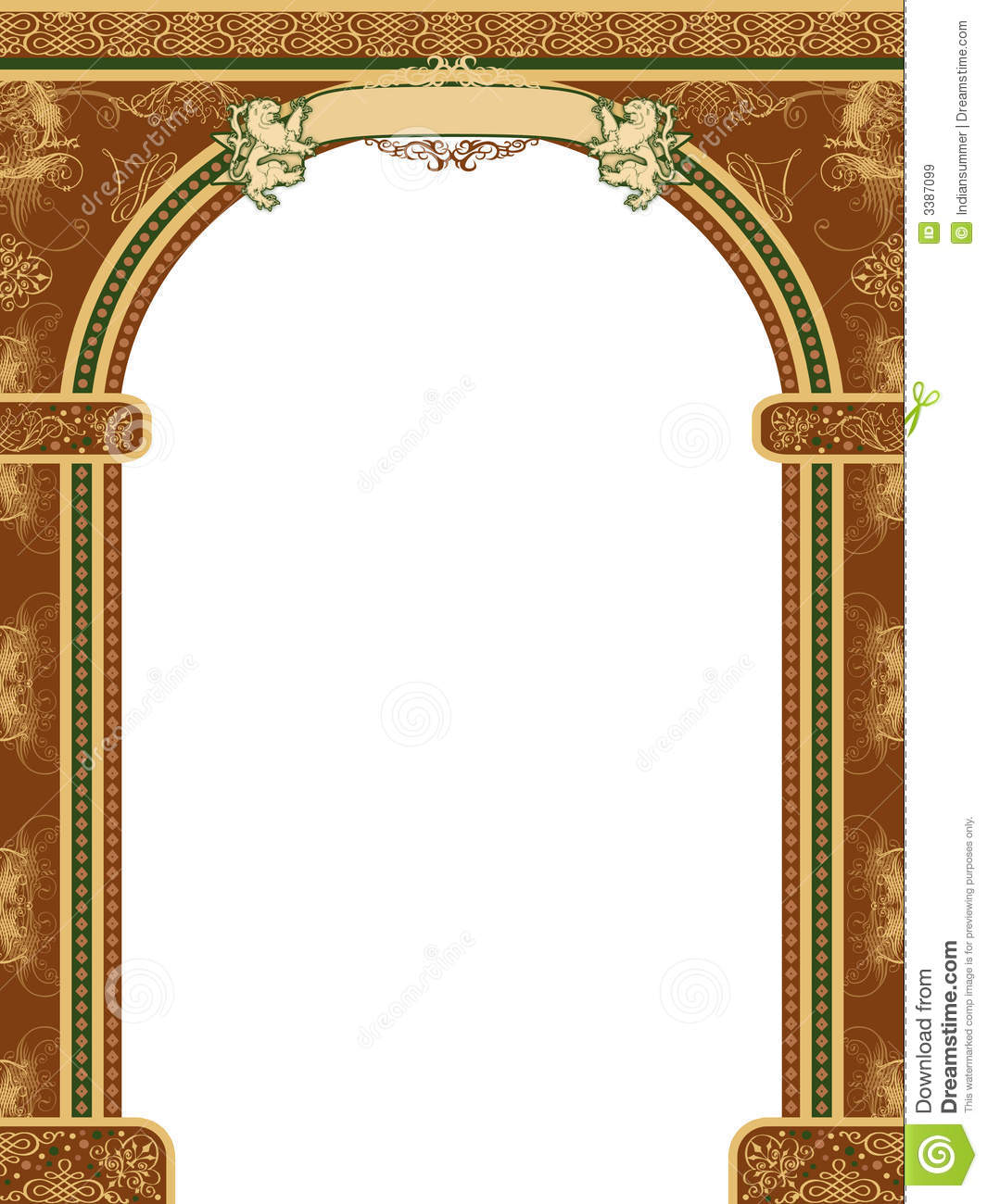 Arch With Ornaments And Banner Royalty Free Stock Images   Image    