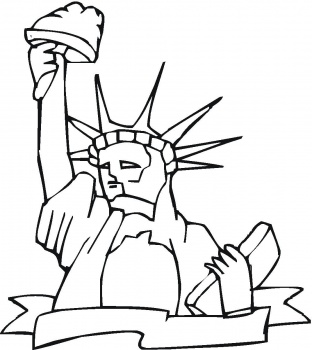 Black And White Clip Art  Statue Of Liberty Black And White Clipart
