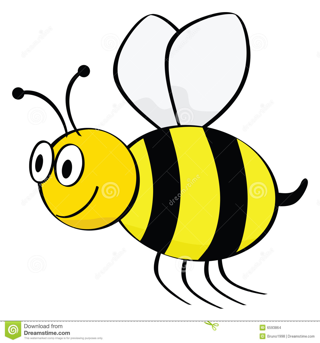 Cartoon Bee Stock Images   Image  6593864