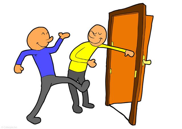 Door Opening And Closing Someone A Clipart   Free Clip Art Images