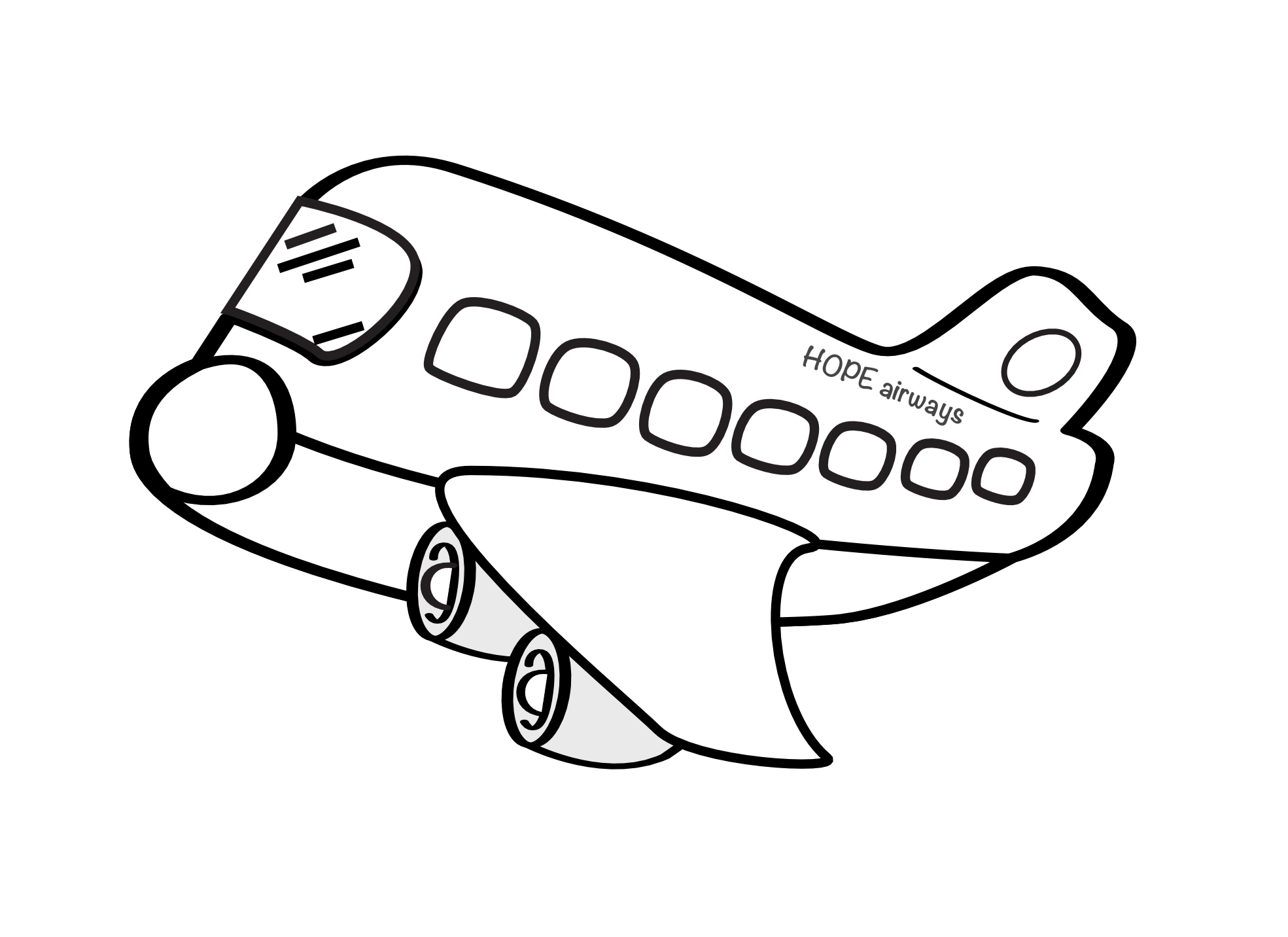 Easy To Draw Airplane   Clipart Best