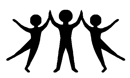 Friends Playing Clip Art Black And White Friends Gif