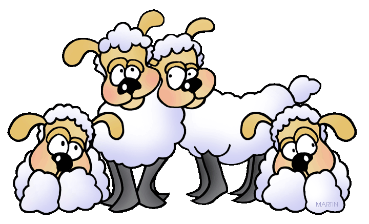 Herd Clipart Sheep Group Gif