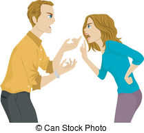 Husband And Wife Argument   Illustration Of A Husband And