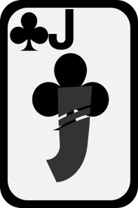 Jack Of Clubs Clipart Vector Clip Art Online Royalty Free Design