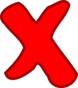 Picture Of A Red X   Clipart Best