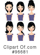 Updo Clipart  1   Royalty Free  Rf  Stock Illustrations   Vector