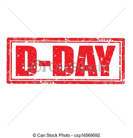 Vector   D Day Stamp   Stock Illustration Royalty Free Illustrations