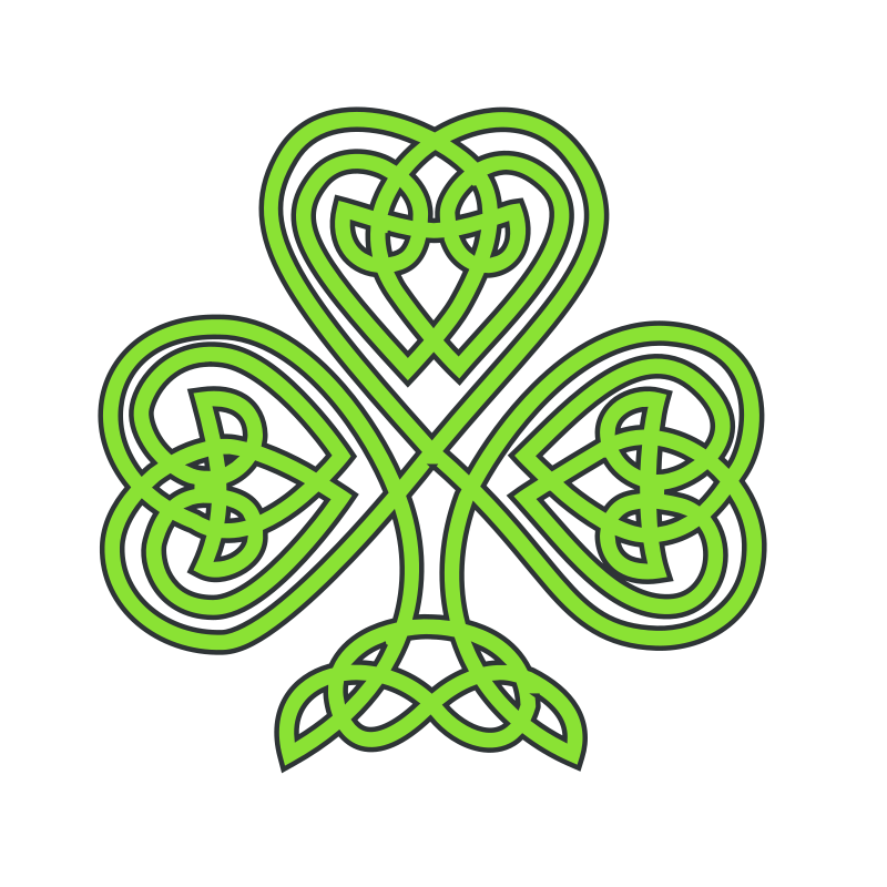 Celtic Shamrock By Mairin   Celtic Three Leaved Shamrock