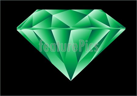 Diamond Cut Emerald Illustration Illustration  Clip Art To Download At
