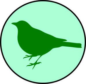 Emerald Circle Bird Clip Art   Animal   Download Vector Clip Art    