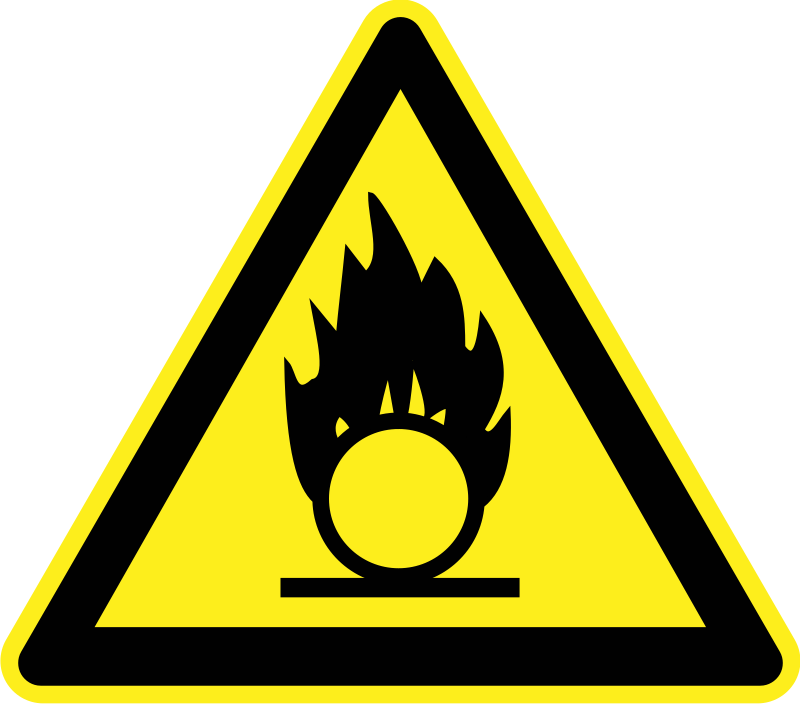 Fire Hazard Warning Sign By H0us3s   Yellow Triangular Fire Hazard