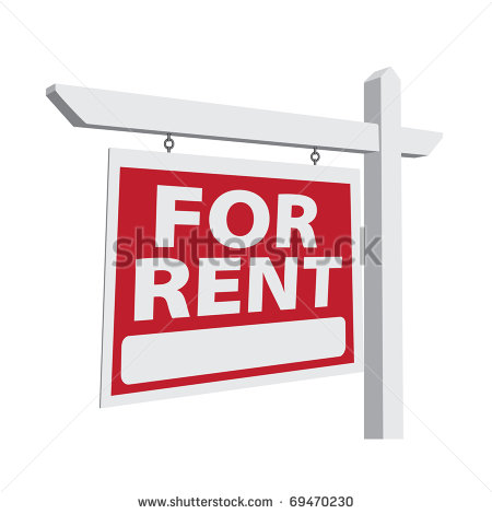For Rent Vector Real Estate Sign Ready For Your Own Message    Stock    