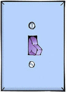 Free Clipart Picture Of A Wall Mounted Light Switch