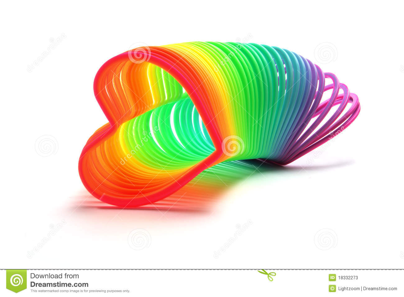 Heart Shape Slinky Stock Photos   Image  18332273