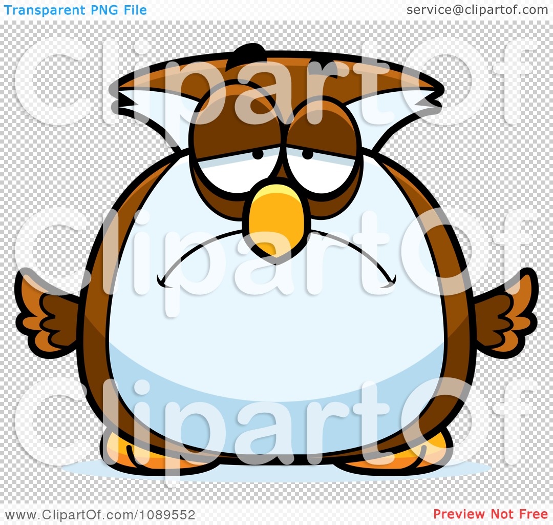 Pin Clipart Chubby Sad Owl Royalty Free Vector Illustration By Cory On