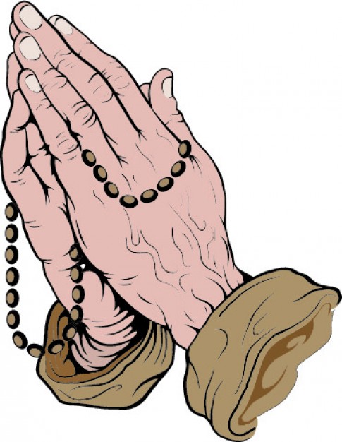 Praying Hands With Rosary Clipart   Free Cliparts That You Can