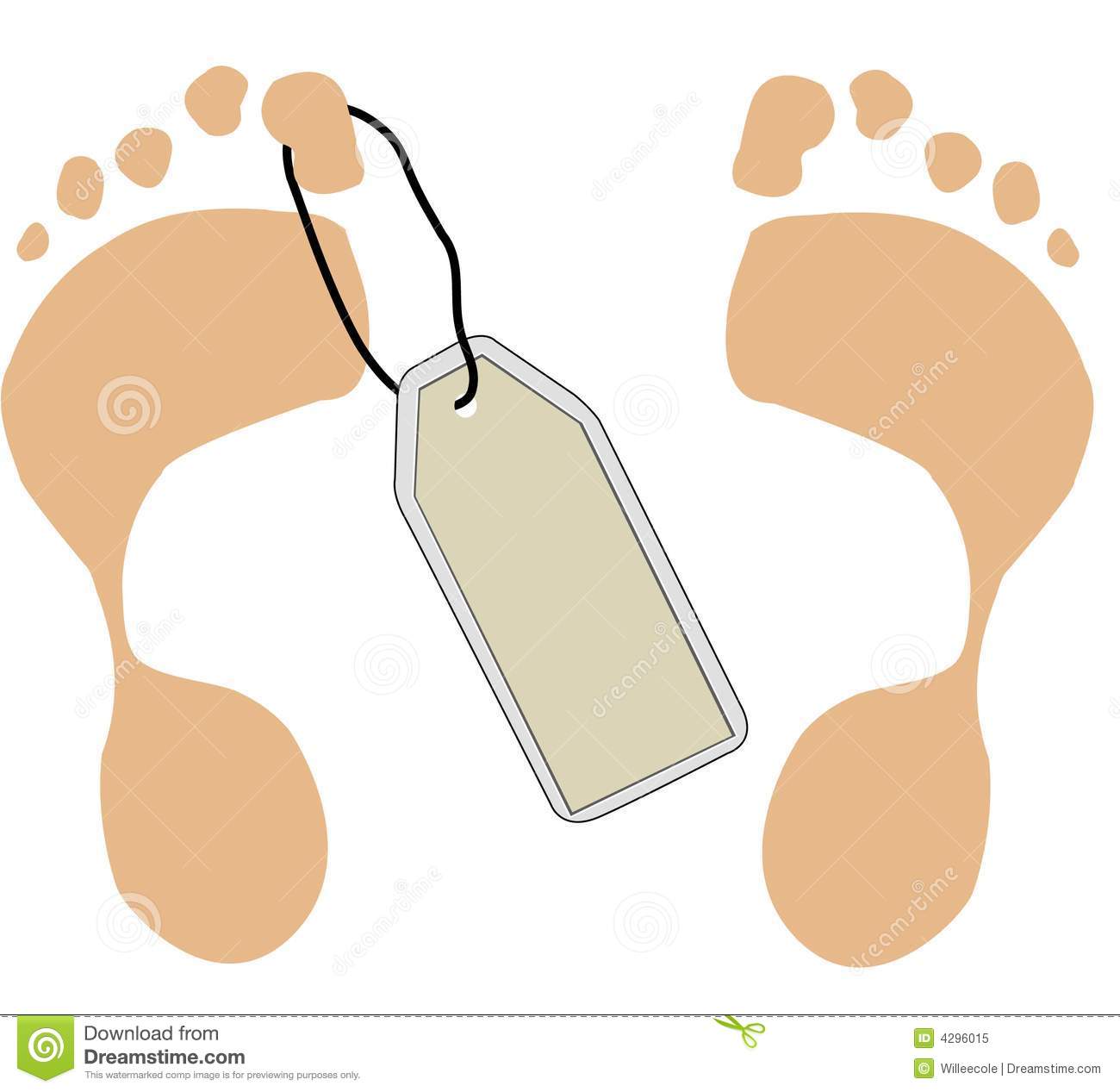 Royalty Free Clipart Image Dead Person Toe Tag Morgue Pictures