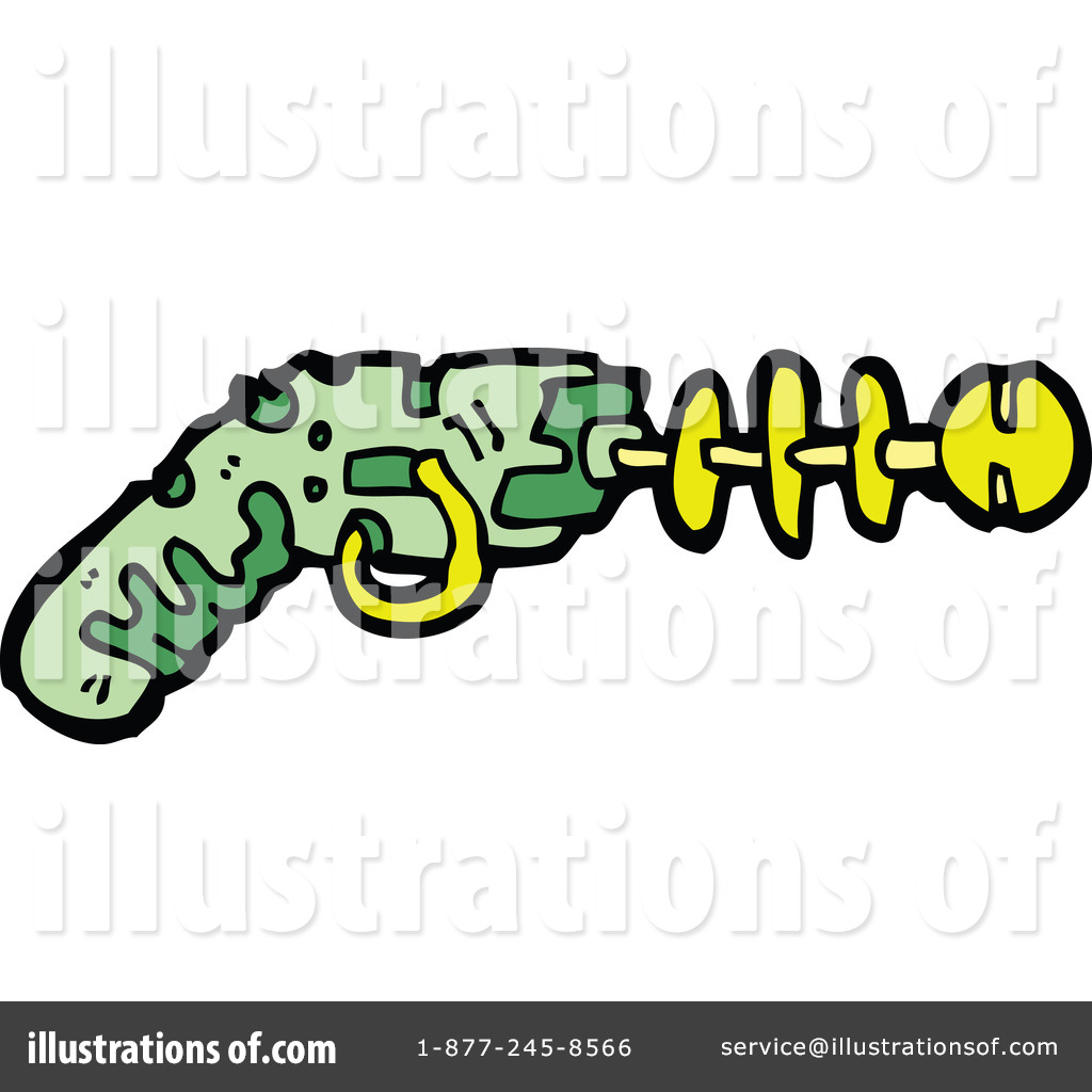 Royalty Free  Rf  Ray Gun Clipart Illustration By Lineartestpilot