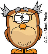 Sad Cartoon Owl   Cartoon Illustration Of A Sad Owl