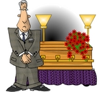 Same Joke  Different Day   Funeral Director Clipart