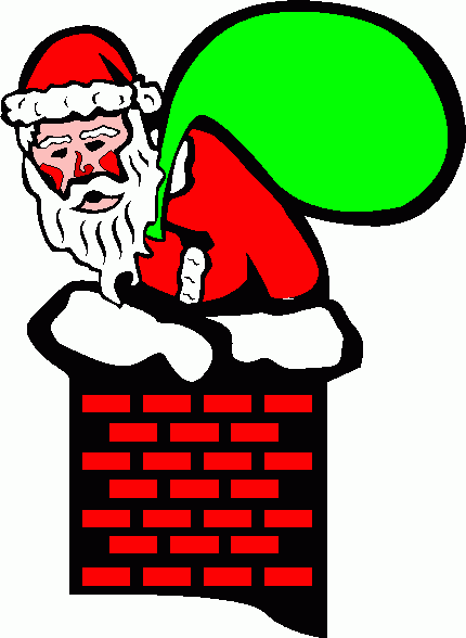 Santa In Chimney 3 Clipart Clipart   Santa In Chimney 3 Clipart Clip    