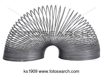 Stock Photograph   Vintage Slinky Toy  Fotosearch   Search Stock