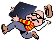 Theft Clipart Laptop Thief Gif
