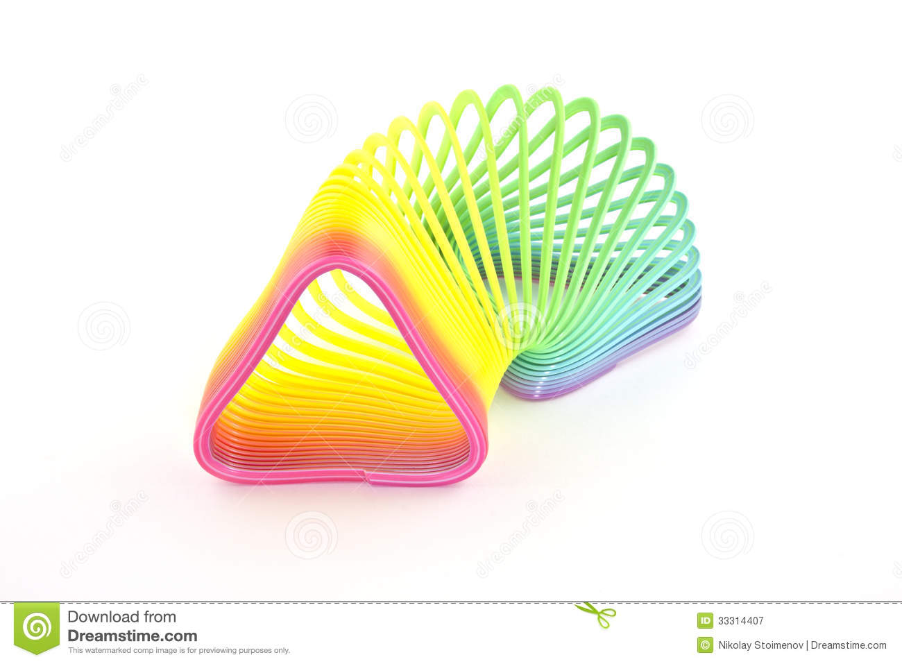Triangleshaped Slinky Royalty Free Stock Photography   Image  33314407