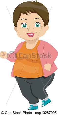 Vector Clipart Of Senior Exercise   Illustration Featuring An Elderly