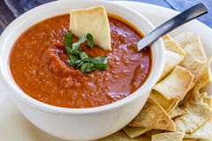 Fresh Homemade Tomato Soup Royalty Free Stock Photography