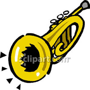 Loud Trumpet   Royalty Free Clipart Picture