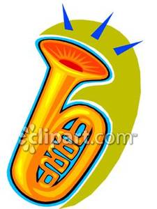 Loud Tuba   Royalty Free Clipart Picture