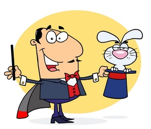 Magician Clipart Image   A Magician With A White Rabbit In His Hat