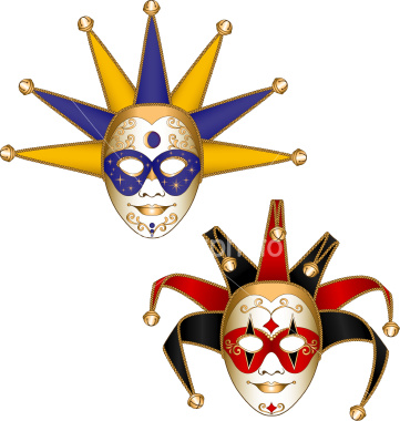 Masquerade Party Masks 032211  Vector Clip Art