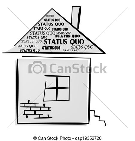 On Home   Status Quo Words A Vector    Csp19352720   Search Clipart