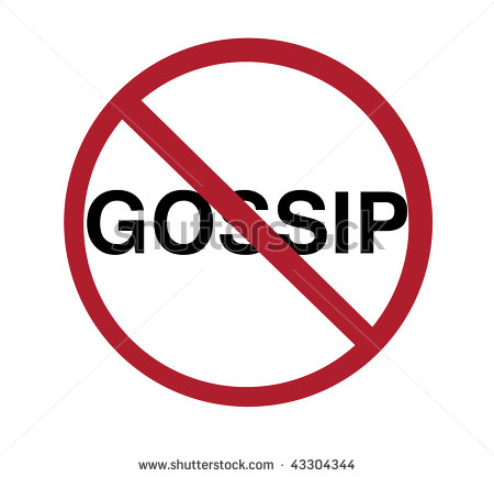 Sign   No Gossip Stock Photo 43304344   Shutterstock
