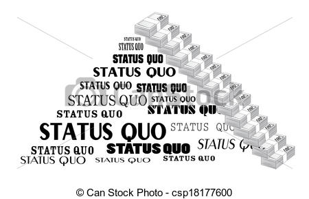 Status Quo Words  A Vector Illustration