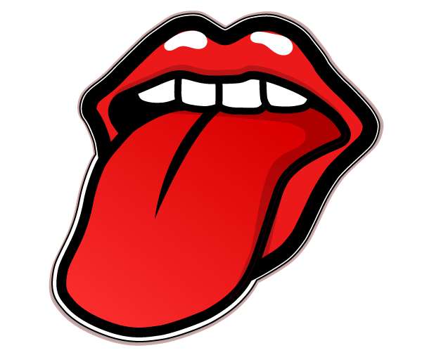 Tongue Clipart 344 Rolling Stones Tongue Vector Free Png