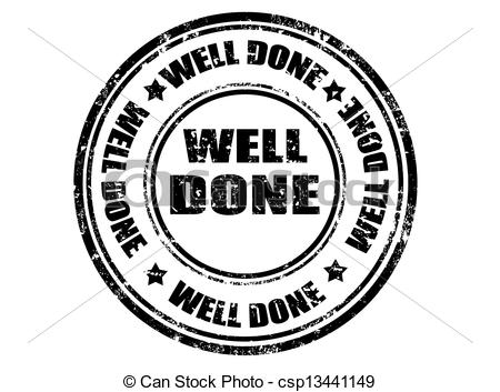 Vector Of Well Done  Stamp   Grunge Rubber Stamp With Text Well Done